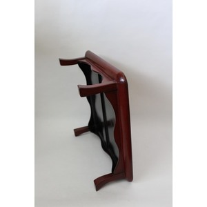 Square Wooden Serving Tray Traditional Handcrafted Design <b>Red</b> Lacquer Finish Single-piece Package - Product Image 2