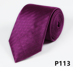 Cravate en soie large unie pour affaires et soirées, personnalisable, tissée, avec blocs de couleur, vente en gros - Product Image 2