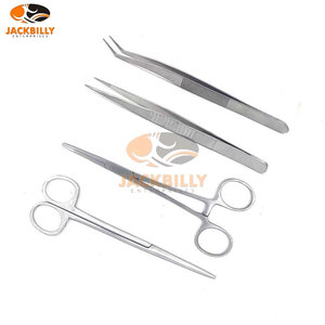Kit de Dissection et de Suture Manuel Premium 7 Pièces avec Pochette, Instruments Chirurgicaux en Acier Inoxydable Certifiés CE ISO13485 pour Étudiants - Product Image 4