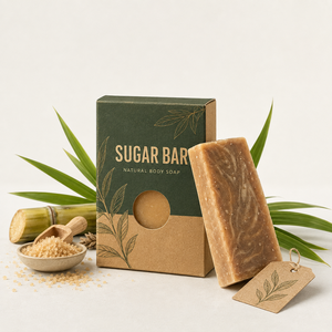 Sugar Bath <b>Soap</b> Premium Natural Body Care Bar Gentle Cleansing Creamy Lather Smooth Texture Comfortable Bathing Experience - Product Image 6
