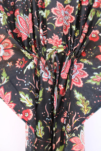 Vestido Kaftán Informal de Verano con Estampado Floral Tropical, sin Mangas, de Algodón, para Mujer, Ropa de Playa, Estilo Asia Pacífico - Product Image 4