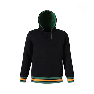 Sudadera con Capucha de Alta Calidad FAMU Negra para Fraternidad, con Pedrería, Algodón, Estampado Animal Personalizado en el Pecho, Venta al por Mayor de Invierno 2026 - Product Image 1