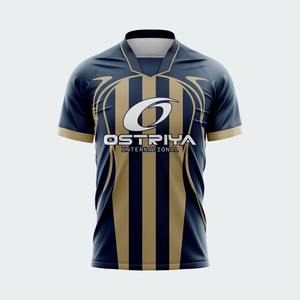 Camisetas de Fútbol Transpirables de Secado Rápido con Estampado por Transferencia de Calor, 100% Poliéster, para Todas las Temporadas, Manga Corta, Nombre del Equipo Personalizado en el Cuello - Product Image 1