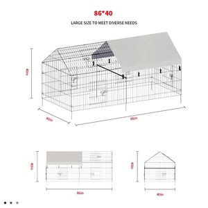 Gabbia per Polli con Filo Metallico Appuntito per Allevamento Avicolo - Product Image 4