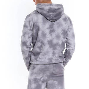 Men <b>Tie</b> <b>Dye</b> Tracksuit Hooded Full Length Sweatshirt Pants <b>Set</b> Casual Autumn Wear 100% Cotton Breathable Regular Fit - Product Image 2