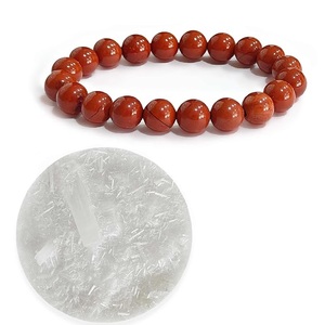 Bracelet extensible en perles de cuivre 8 mm |   Bijoux élastiques unisexes de conception classique, écologiques et faits à la main - Product Image 5