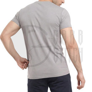 Camiseta Casual de Punto Transpirable para Hombre, Cuello Redondo, Manga Raglán, Corte Ajustado, Color Verde Sólido, Poliéster - Product Image 6
