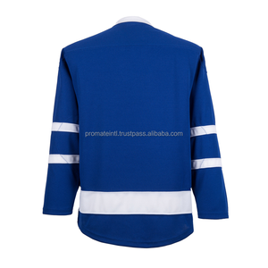 เสื้อฮอกกี้น้ำแข็งพิมพ์ลายแบบ Heat-Transfer คุณภาพสูง ดีไซน์พรีเมียม โพลีเอสเตอร์ 100% แห้งเร็ว ป้องกันแบคทีเรีย แบบสั่งทำพิเศษสำหรับทีม - Product Image 2