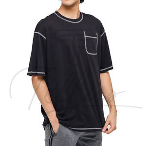 Wholesale OEM Heavyweight Regular Fit 100% Cotton Knitted Sporty <b>Men's</b> Custom T-<b>shirt</b> Custom Logo Hot Selling T-<b>Shirts</b> - Product Image 1