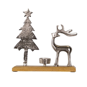 Festive Metal Candle Stand <b>Tealight</b> <b>Holder</b> for Christmas & Holiday Decoration for Best Price - Product Image 1