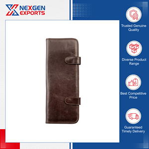 Branded Dealer Offers High Quality Unique Style PU Leather Necktie Storage <b>Case</b> with Hanger Hook for Global Bulk Buyers - Product Image 3