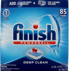 Finish All in 1 Powerball Fresh, 85 comprimés, comprimés de détergent pour lave-vaisselle emballés individuellement - Product Image 5