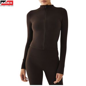 Nouvelle veste de yoga 2026 pour femmes, coupe ajustée, légère, avec capuche, respirante, idéale pour la gym et la course à pied - Product Image 1