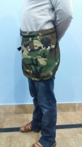 Bolsa de caza para cetrería, bandolera con estampado de camuflaje y correa ajustable para el hombro, hecha de Cordura lavable. - Product Image 4