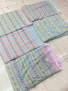 Tela de georgette de primera calidad con bordado de diseño para vestidos, material para prendas de vestir femeninas, proveedor mayorista. - Product Image 5