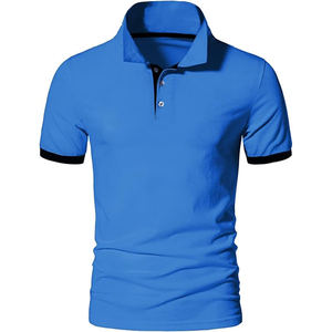 Polo de Lujo de Color Sólido y Tejido Grueso, 240 GSM, Algodón, Fabricación Personalizada, Venta al Por Mayor - Product Image 1