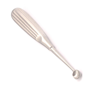 Curette osseuse ronde à pointe aiguisée 17 cm, manche creux, tige droite, coupe ovale, en acier inoxydable, instruments chirurgicaux orthopédiques - Product Image 6