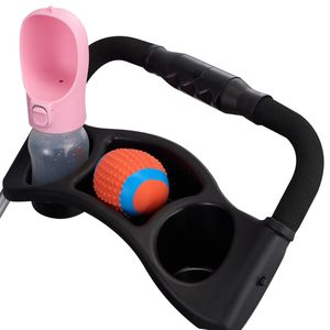 Passeggino Pieghevole a 3 Ruote per Cani con Finestre in Rete, Capacità di Carico 35 Libbre, Portabicchieri per Gatti e Animali Domestici - Product Image 3