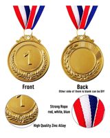 Trophée personnalisé en métal doré pour la 1ère place, avec logo sur mesure, commande en gros OEM, pour événements, clubs, compétitions sportives, médaille sportive