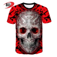 Pakistan Memproduksi Kaos Pria Lengan Pendek Desain 3D Kustom Berkualitas Tinggi dengan Teknik Sublimasi Rajutan 100% Depan