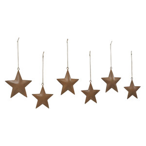Handmade Customized Metal Brown <b>Hanging</b> <b>Star</b> for Christmas Decoration - Product Image 6