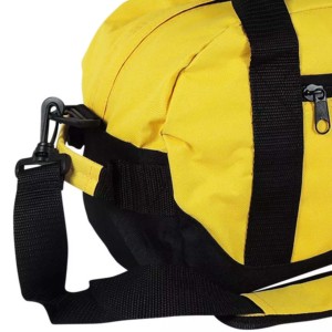Sac de voyage Oxford jaune avec sangles noires, fermeture éclair, sac à dos décontracté, durable pour une utilisation en extérieur - Product Image 2