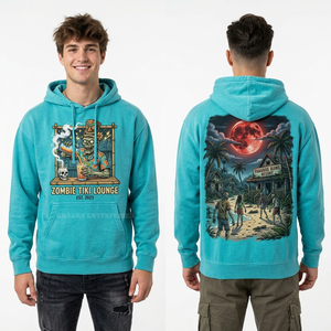 Hoodie sans manches personnalisé pour homme, rouge, coupe vintage, pull de sport, imprimé graphique Undead Roman, streetwear, en molleton. - Product Image 3