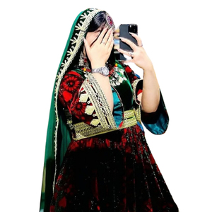 Vestidos Afganos Personalizados, Vestidos de Diseñador de Marca, Vestidos para Mujer, MOQ Bajo, Vestidos Kuchi Afganos para Mujer de Talla Grande - Product Image 5