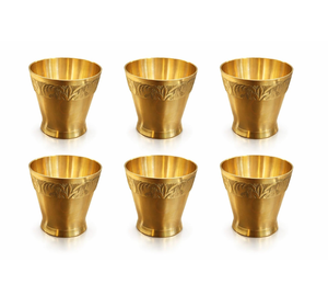 Ensemble de 2 pièces en laiton et verre, design artisanal, élégant et luxueux, pour l'organisation de dîners et de fêtes royales, à prix de gros - Product Image 4