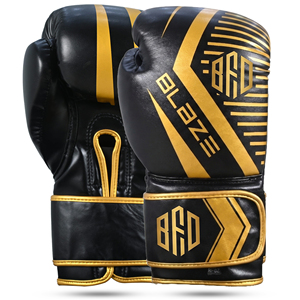 Gants de boxe en cuir synthétique en gros avec fermeture auto-agrippante, protection multicouche, évacuation de l'humidité et respirabilité - Product Image 1