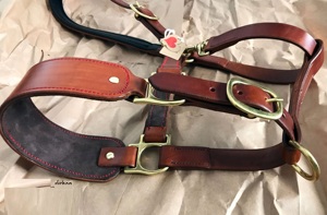 Cabestro de Cuero Duradero para Caballos con Costuras Decorativas, Equipo Ecuestre de Alta Calidad, Cabestros OEM - Product Image 3
