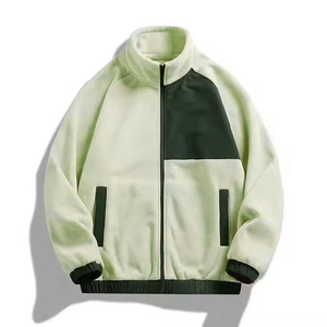 Reinforced Stitched windproof fur <b>jacket</b> winter <b>warm</b> fleece coat fuzzy plush thermal outerwear zip up heavy cozy <b>jacket</b> - Product Image 6