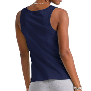 เสื้อกล้ามออกกำลังกายสำหรับผู้หญิง ฤดูร้อน ขายส่ง เนื้อผ้าถักร่อง ระบายอากาศดี สไตล์ลำลอง ความยาวสั้น สีพื้น - Product Image 3