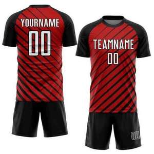Conjunto de Camisetas de Fútbol con Estampado Digital Personalizado para Hombre, Conjunto de Uniforme de Entrenamiento de Fútbol para Equipo, Favorece la Resistencia Durante Partidos Largos - Product Image 5
