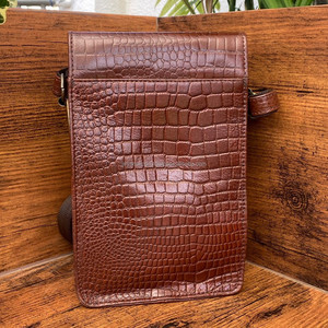 Nouveau gros Crocodile motif en cuir véritable sac à main Style vintage en cuir pleine fleur OEM/ODM conception sac à bandoulière pour unisexe - Product Image 5