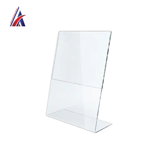 Best Supplier <b>Acrylic</b> L Shape <b>Stand</b> Portrait A4 Table Menu Holder Vertical Sign Brochure Frame Desk <b>Display</b> Home Decor B2B OEM - Product Image 2