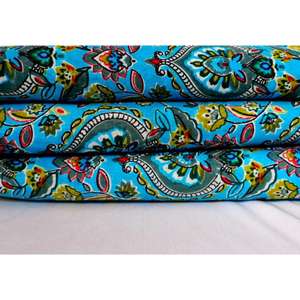 Tissu en Coton Pur 100% Tissé Léger, Respirant et à Séchage Rapide, Imprimé à la Main Indien, Écologique, Fil 60S/60S, pour Femme - Product Image 1