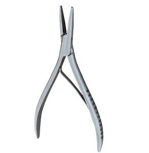 Pinzas para Extensiones de Cabello, Pinzas Planas de Acero Inoxidable para Extensiones de Cabello, Pinza de Dientes Planos para Extensiones de Cabello - Product Image 2