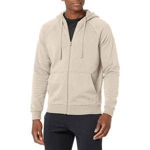 Sudadera con capucha y cremallera con gráfico personalizado de marca privada, con efecto desgastado por el sol y lavado ácido para marcas de ropa urbana estadounidenses. - Product Image 1