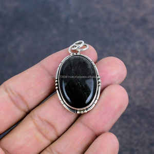 Elegante colgante hecho a mano de Plata de Ley 925, Natural piedra preciosa, regalo de joyería para esposa, colgantes y dijes finos - Product Image 1