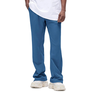 Lightweight Anti-Wrinkle Men's Casual <b>Trousers</b> <b>Elastic</b> <b>Waist</b> Flat Front Comfortable Fashion Pants for Daily Wear - Product Image 1