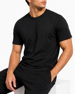 Camiseta Casual de Manga Corta para Hombre, Corte Regular, Cuello Redondo, Color Sólido, Personalizable, Mezcla de Poliéster/Algodón, Transpirable, Secado Rápido, Logotipo Frontal - Product Image 6
