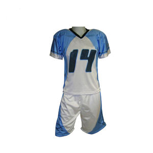 Ensemble d'uniformes de lacrosse personnalisés, directement de l'usine, respirant, séchage rapide, 100% polyester, short en jersey, col en V, taille élastique, unisexe - Product Image 6