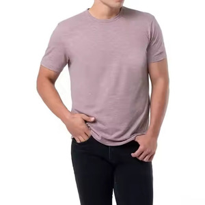 Camiseta de Algodón de Manga Corta para Hombre, Estilo Casual de Verano, Corte Ajustado, Cierre Frontal, Camiseta Básica, Deportiva, Talla Pequeña - Product Image 1