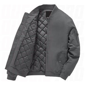 Chaqueta Bomber Cortavientos para Hombre, Resistente al Agua, Abrigo Acolchado y Aislante para Invierno, Ropa de Abrigo Informal para Exteriores - Product Image 1