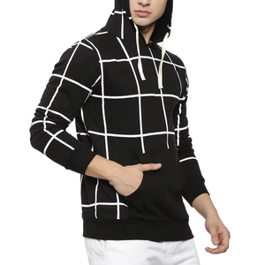 Sudadera con capucha personalizada del fabricante con bolsillo Kangroo Sudaderas con capucha de algodón de rizo francés de peso pesado de gran tamaño para hombres - Product Image 4