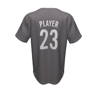 Maillot de baseball pour homme, nouvelle collection, design tendance, respirant, confortable, logo frontal, 100% polyester, prix de gros - Product Image 4