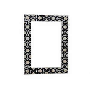 กรอบรูปทำจากเขาสัตว์ธรรมชาติของอินเดีย วัสดุออร์แกนิก ขัดเงา กันน้ำ ตกแต่งสไตล์โบราณ รูปทรงตามธีม ของตกแต่งบ้าน B.S - Product Image 6