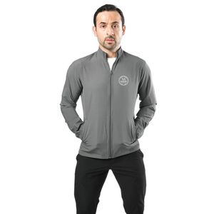 Chaqueta Deportiva para Hombre, Color Gris, Ligera, Cortavientos, Transpirable, con Cierre Completo, Informal, para Atletismo, Correr, Entrenamiento, Deportes al Aire Libre - Product Image 1