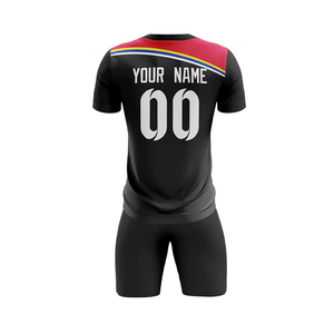 Custom Soccer Uniform Football Jersey Set Quick Dry <b>Polyester</b> Teamwear Short Sleeve Sports Kit - Product Image 6